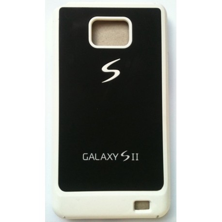 Coque blanche et noir pour Samsung Galaxy S2